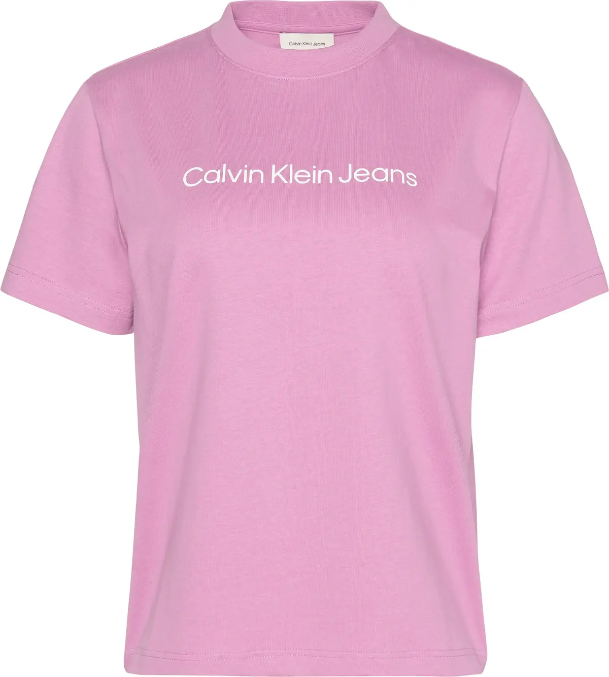 Calvin Klein A- INST LOGO CLASSIC TEE SS Kadın Pembe T-Shirt