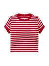 RUFFLE STRIPE TOP SS, XLG