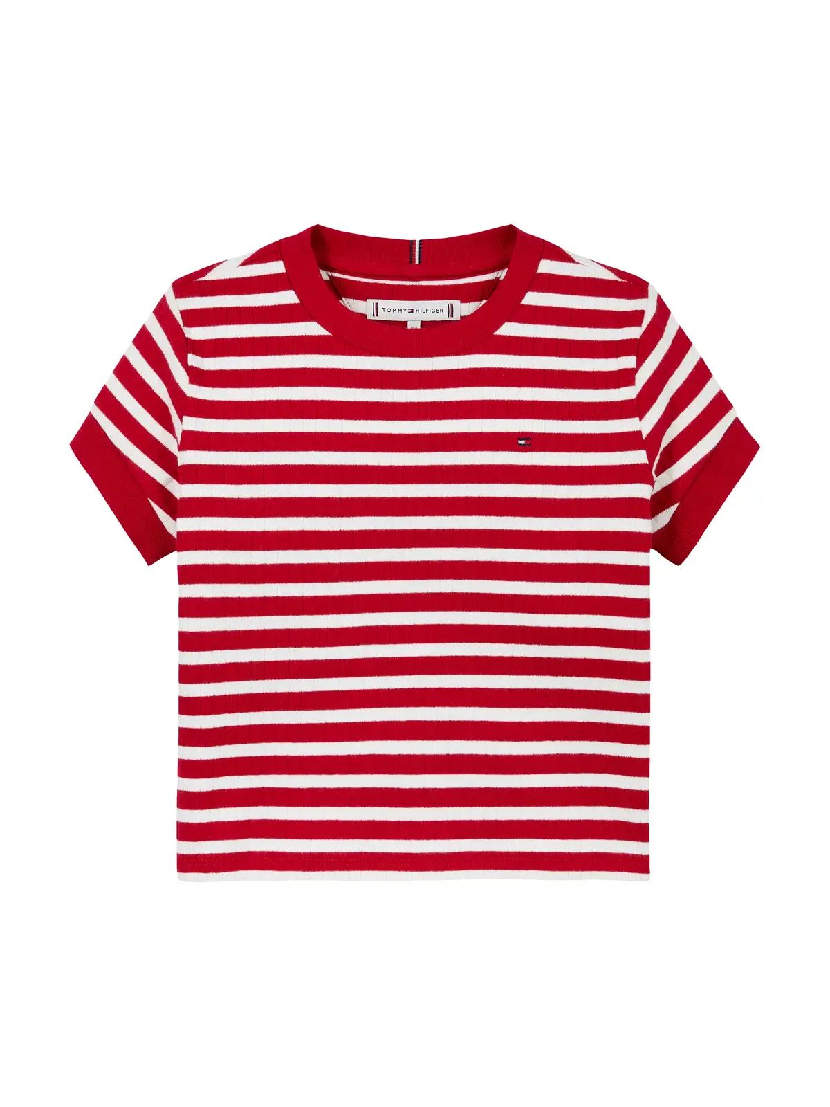 RUFFLE STRIPE TOP SS, XLG