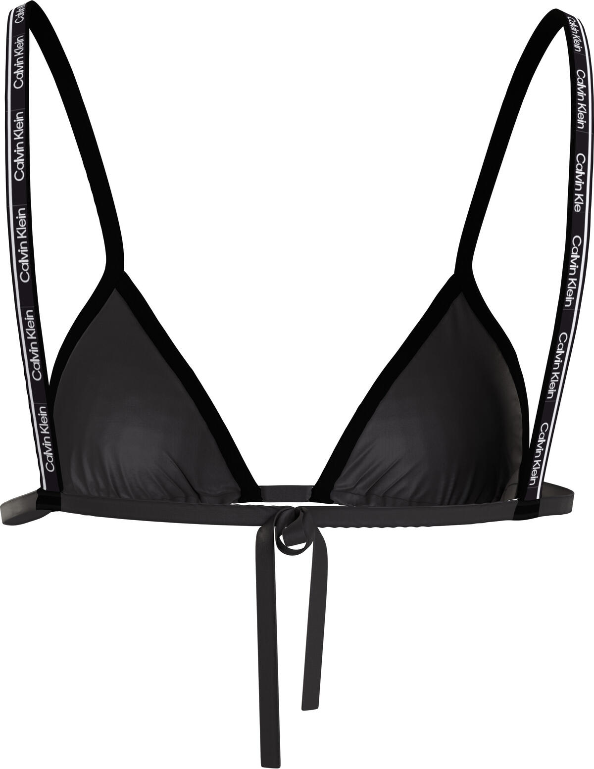 Calvin Klein TRIANGLE-RP Kadın Siyah Bikini Üstü