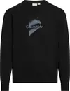 Calvin Klein RAISED GEL LOGO SWEA, BEH Siyah Erkek Sweatshirt