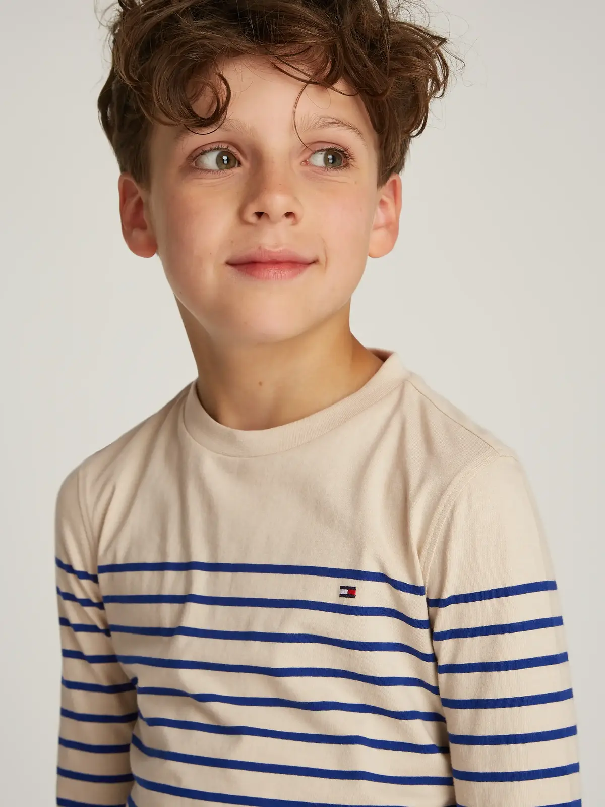 U C-NECK STRIPE LS T, 0A4