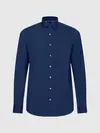 Calvin Klein POPLIN EASY IRON FIT Erkek Mavi Gömlek
