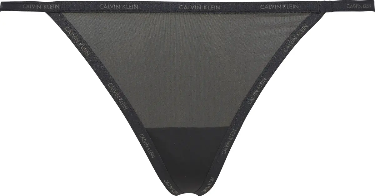 Calvin Klein THONG STRING Kadın Siyah Tanga