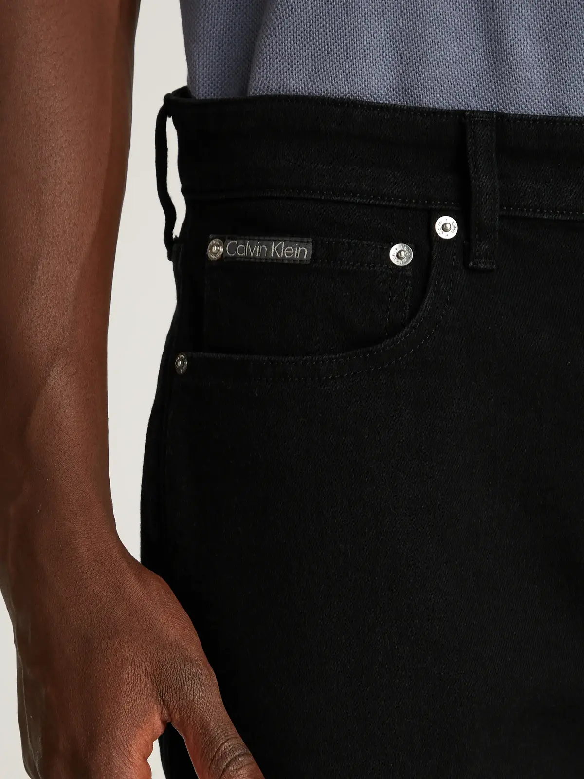 Calvin Klein REGULAR SHORT Siyah Erkek Kot Bermuda Şort
