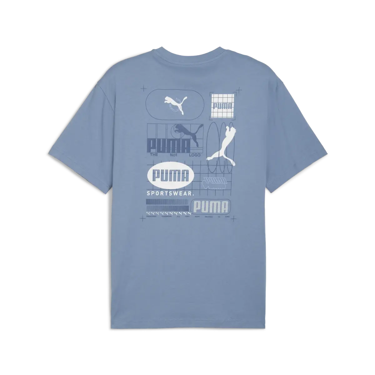 Puma GRAPHIC Tee Mavi Erkek T-Shirt