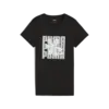 PUMA GRAPHICS Puma Wording Tee Siyah Kadın T-Shirt