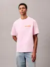 Calvin Klein SS 16S CALVIN KLEIN BAUHAUS GRAP Pembe Erkek Tişört