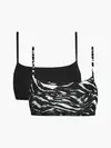 Calvin Klein UNLINED BRALETTE 2PK Kadın Siyah Bralet