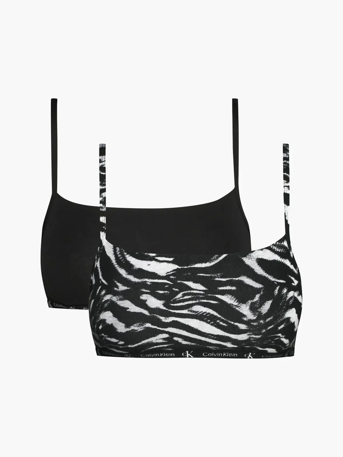 Calvin Klein UNLINED BRALETTE 2PK Kadın Siyah Bralet