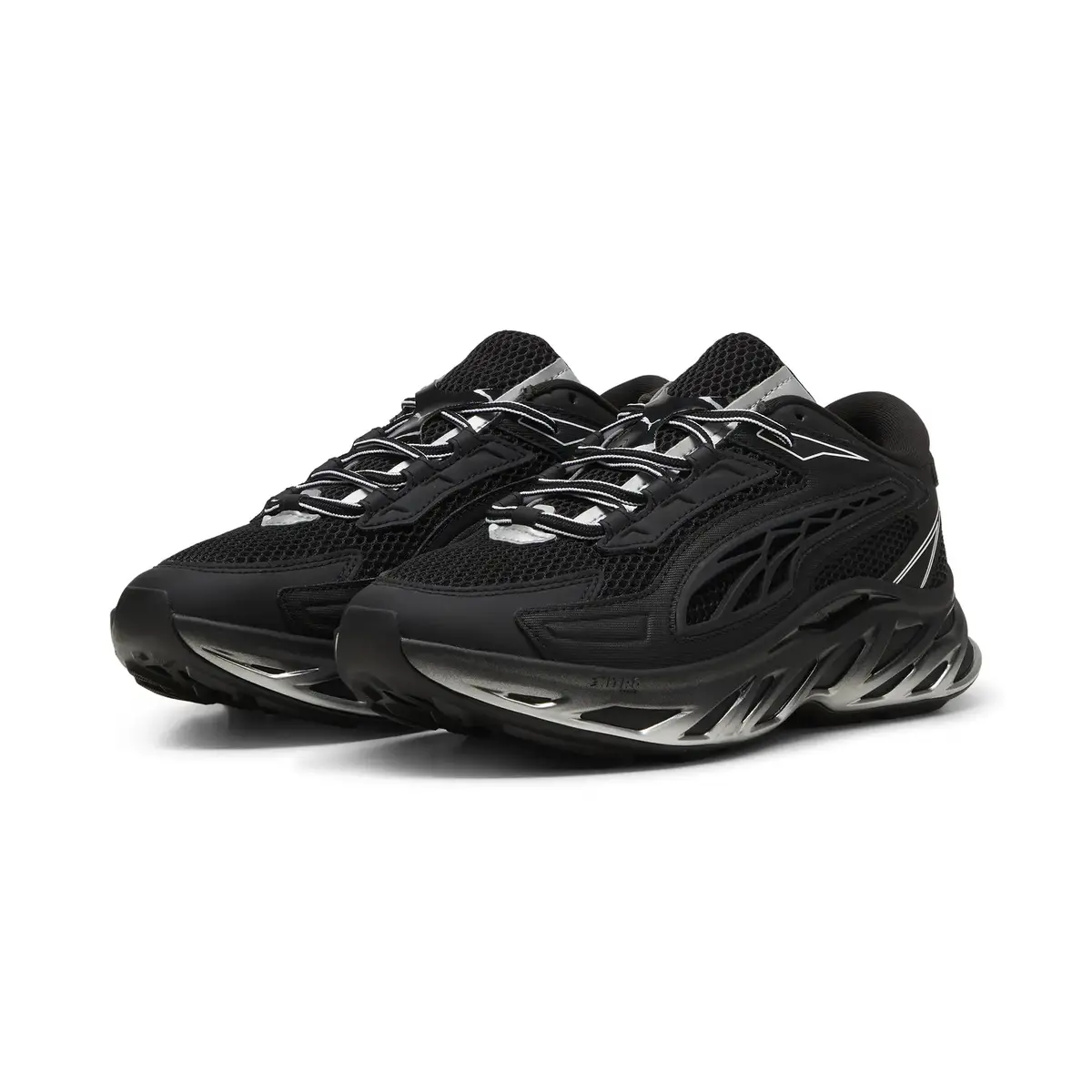 PUMA Exotek NITRO Racing Line Siyah Unisex Yürüyüş ve Koşu Ayakkabısı