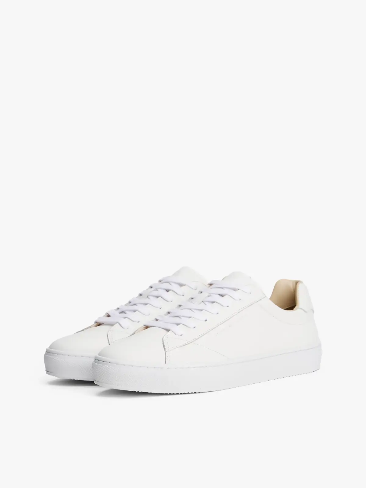 Tommy Hilfiger PREMIUM CUPSOLE LEAT, YBS Beyaz Erkek Spor Ayakkabı & Sneaker