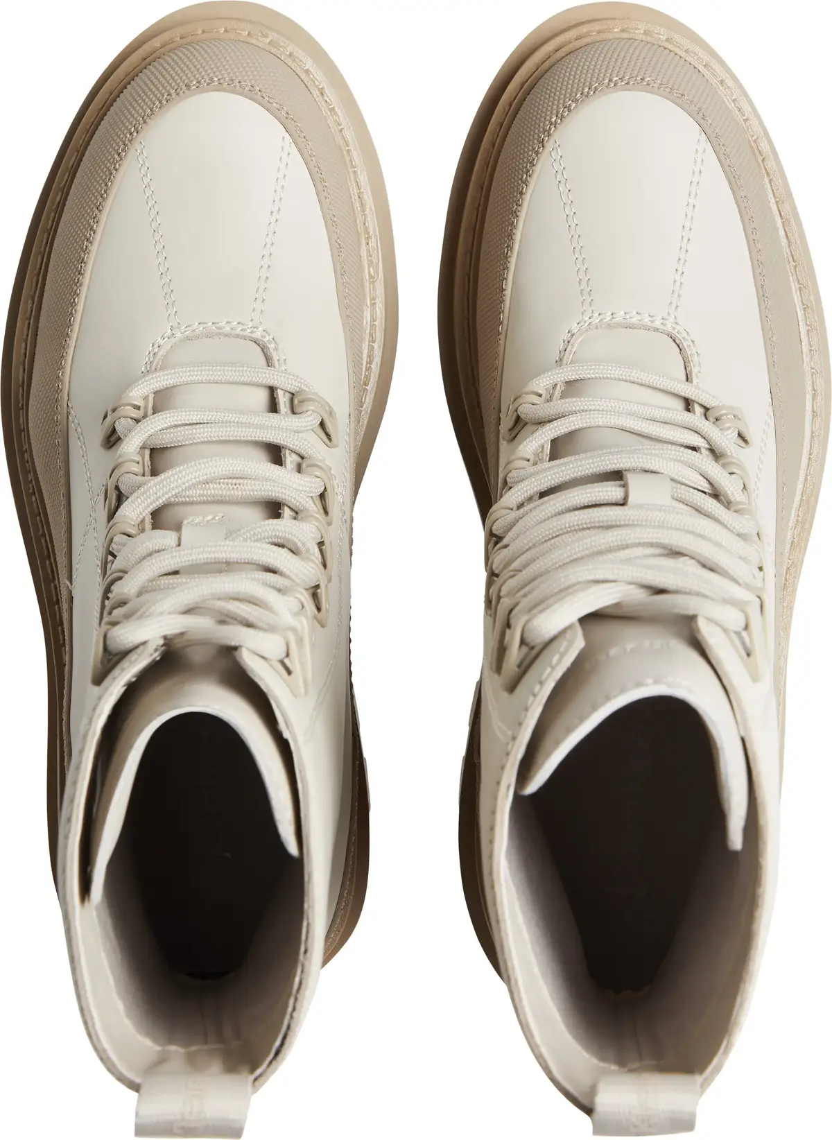 Calvin Klein FLATFORM LACE UP BOO Kadın Bej Bot