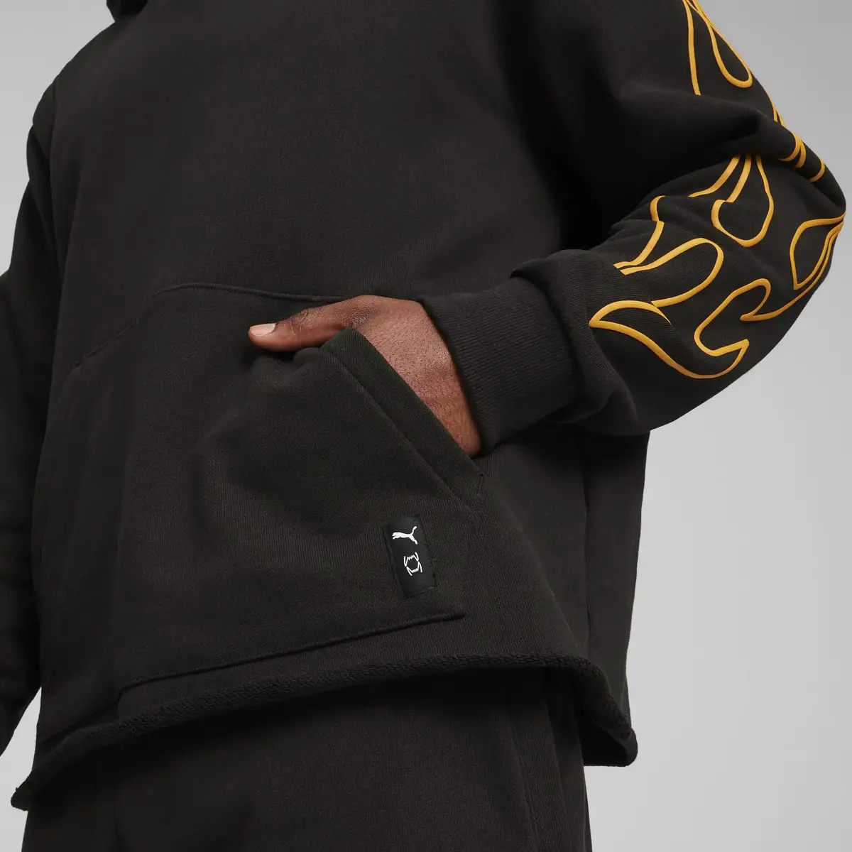 PUMA Caution Hoodie Siyah Erkek Hoodie