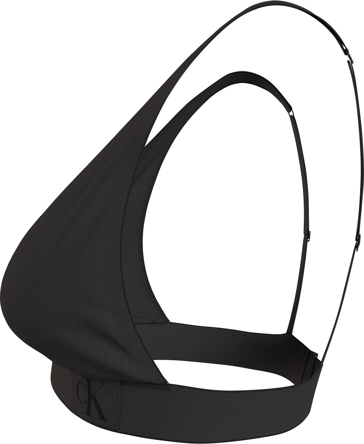 Calvin Klein TRIANGLE-RP Kadın Siyah Bikini Üstü