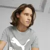 Puma Classics Logo Tee Gri Erkek T-Shirt