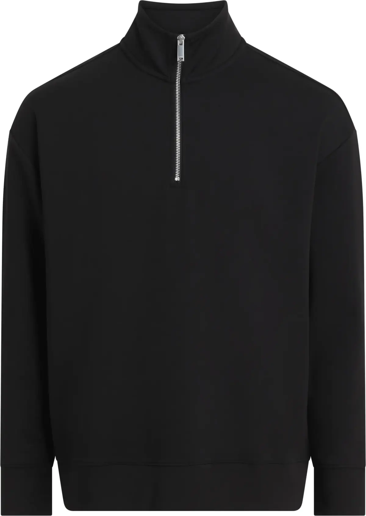 Calvin Klein TECH INTERLOCK Q-ZIP, BEH Siyah Erkek Sweatshirt