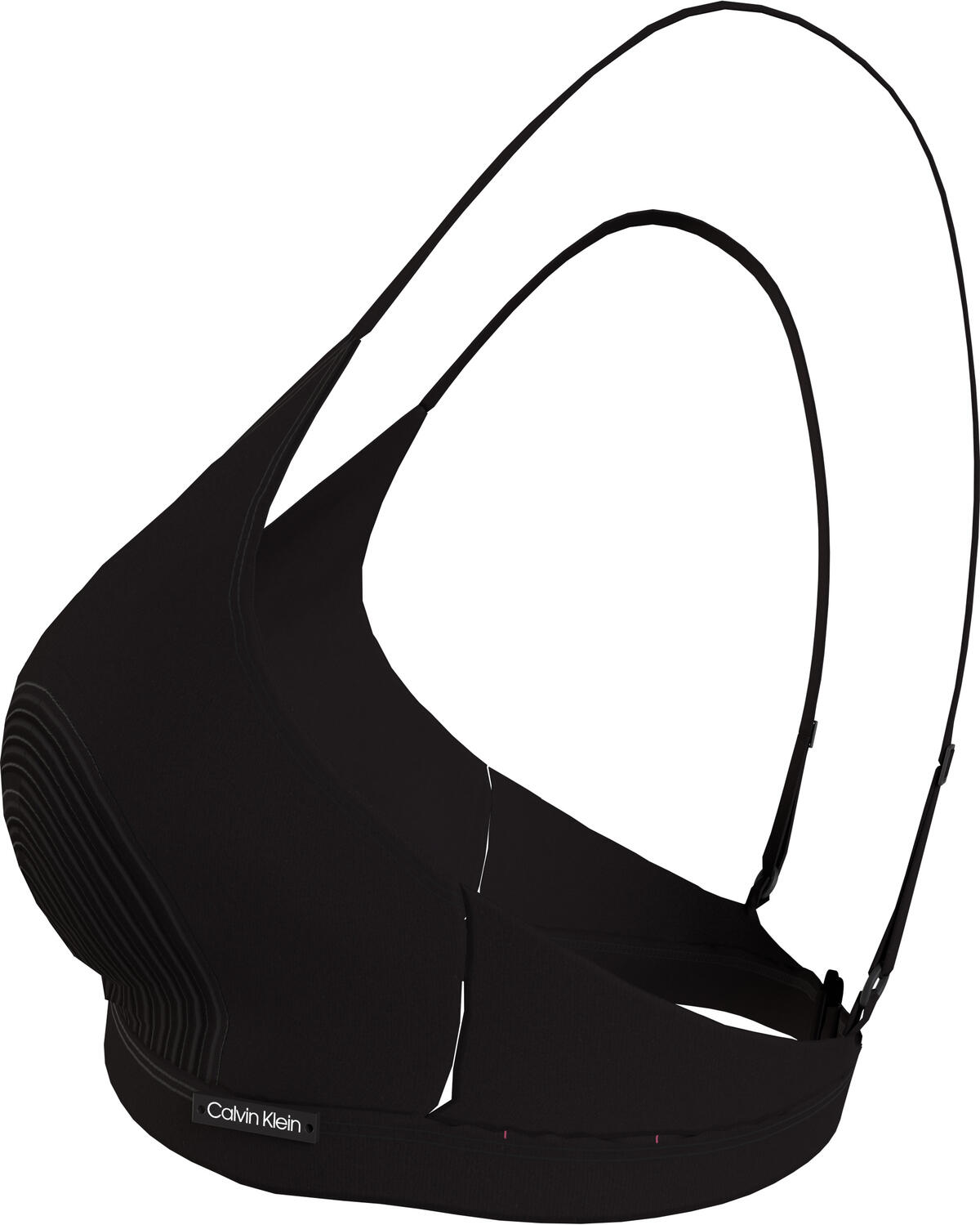 Calvin Klein TRIANGLE Kadın Siyah Bikini Üstü
