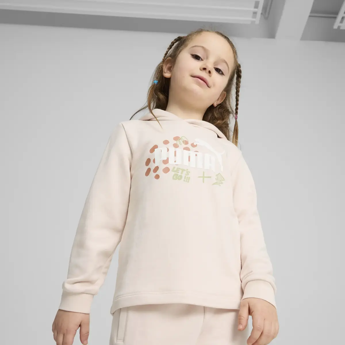 Puma ESS+ PUMA FC Hoodie Bej Çocuk Hoodie