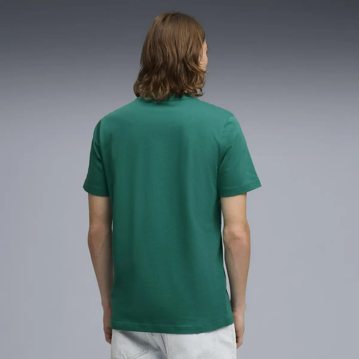 Puma AMF1 Essential Logo Tee 1 Yeşil Erkek T-Shirt