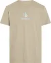 Calvin Klein SHADOW LOGO TEE, PAH Bej Erkek T-Shirt & Polo
