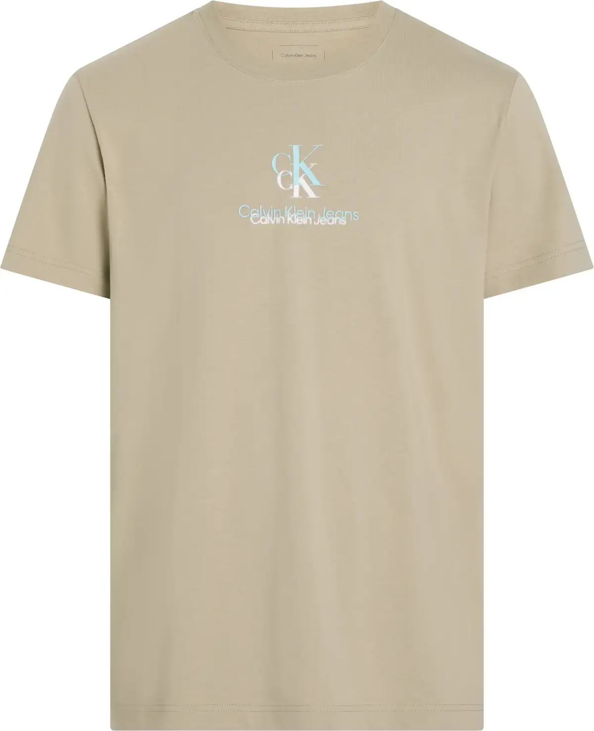 Calvin Klein SHADOW LOGO TEE, PAH Bej Erkek T-Shirt & Polo