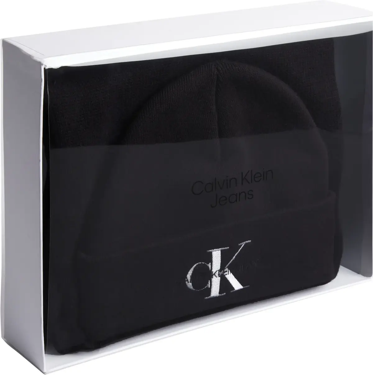Calvin Klein GIFTING MONO BEANIE/ Erkek Siyah Bere