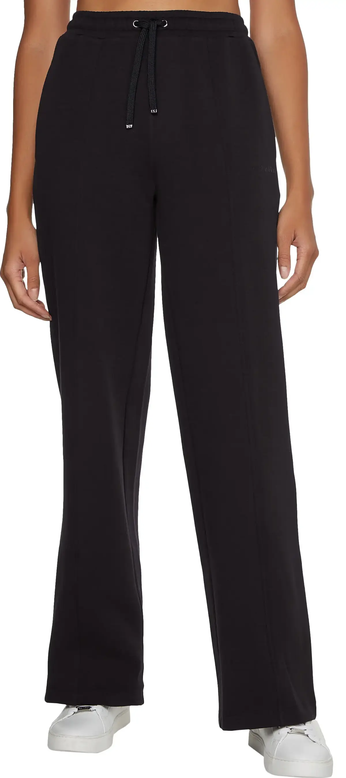 Calvin Klein MICRO LOGO SEAM WIDE Kadın Siyah Eşofman Altı