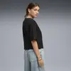 Puma ESS ELEVATED Tee Siyah Kadın Tişört