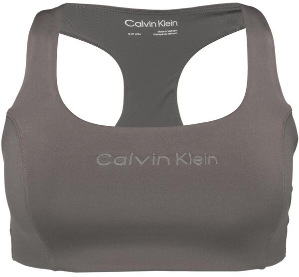 Calvin Klein WO - SPORTS BRA MEDI, PTS Gri Kadın Sporcu Sütyeni