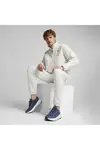 Puma CLASSICS UTILITY Polar Fleece Half-Zip Gri Erkek Yarım Fermuarlı Sweatshirt