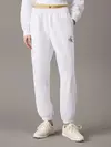 Calvin Klein MONOLOGO FRENCH TERRY JOGGER Beyaz Kadın Pantolon