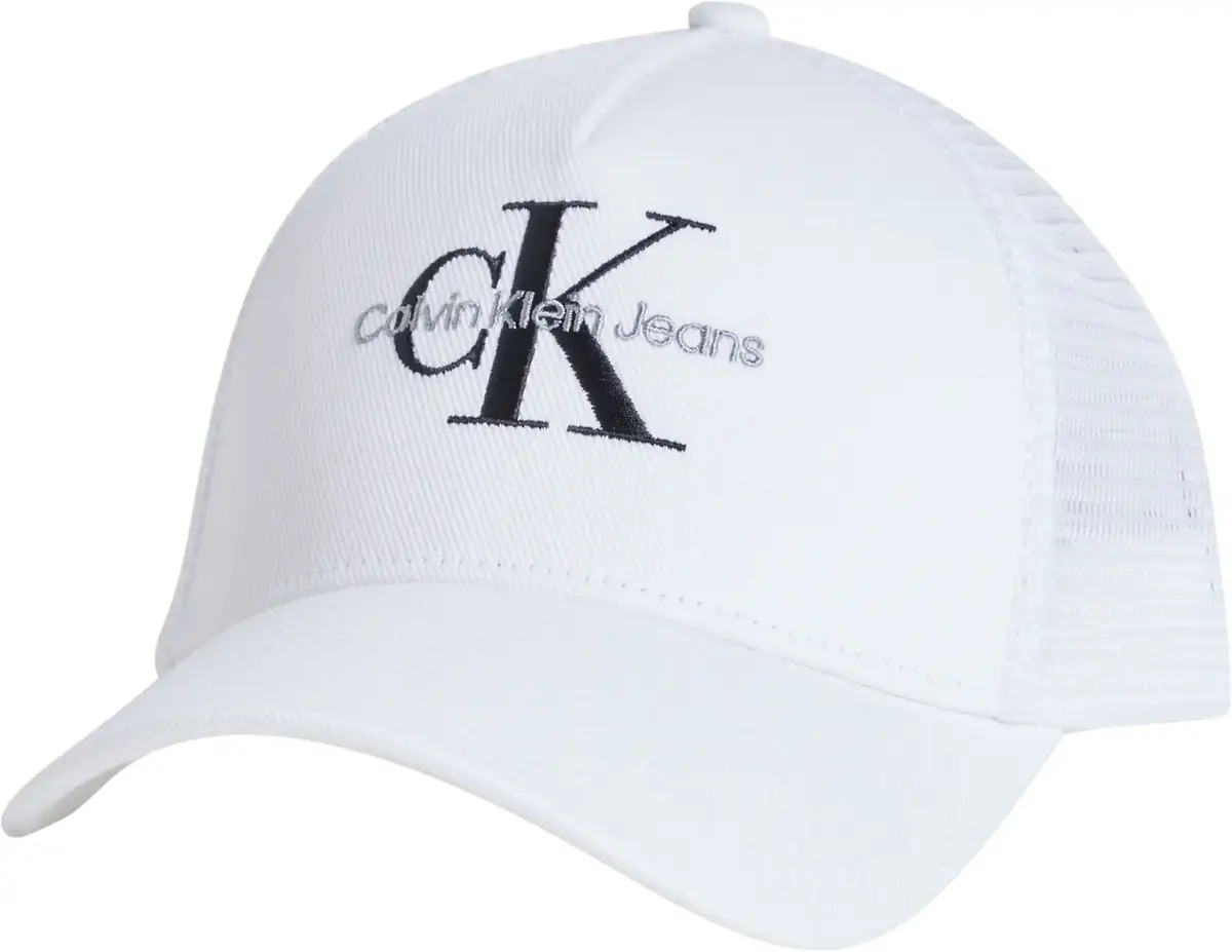 Calvin Klein MONOLOGO 5 PANEL MES, YAF Beyaz Erkek Şapka