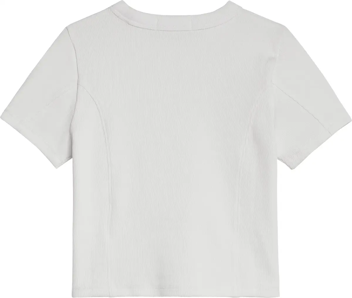 Calvin Klein MONOGRAM RIB TOP Kadın Beyaz T-Shirt