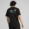Puma DOWNTOWN Relaxed Graphic Tee Siyah Erkek T-Shirt