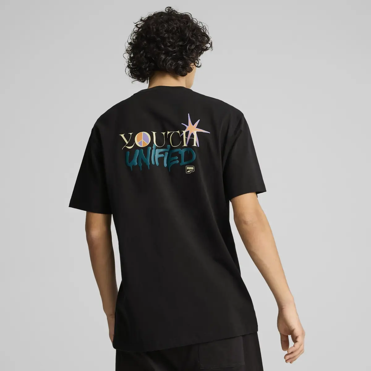 Puma DOWNTOWN Relaxed Graphic Tee Siyah Erkek T-Shirt