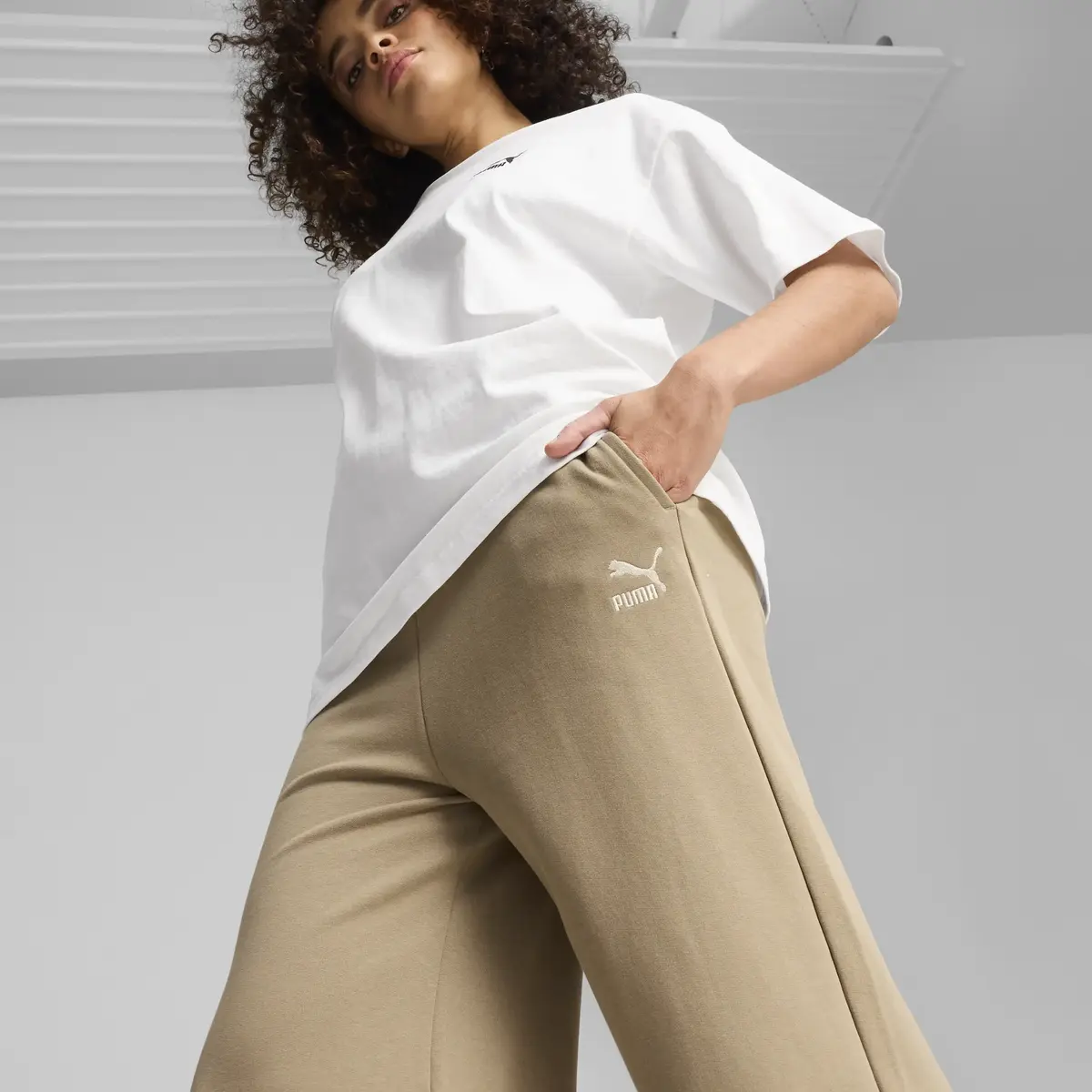 Puma BETTER CLASSICS Sweatpants Bej Kadın Eşofman Alt