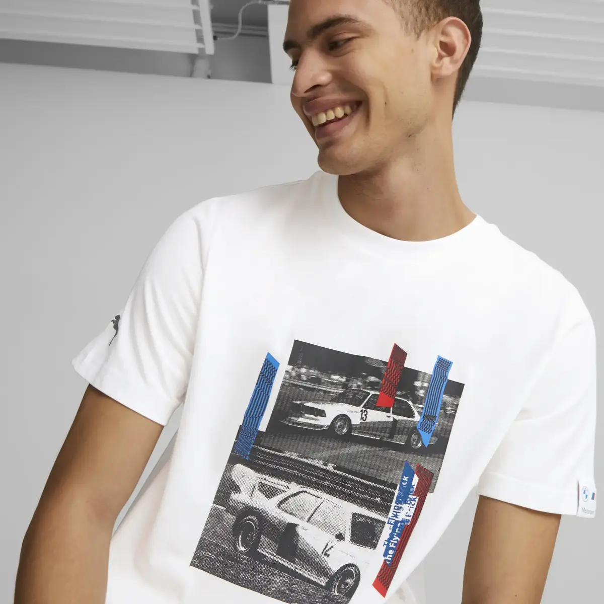 Puma BMW MMS Car Graphic Tee Beyaz Erkek T-shirt