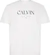 Calvin Klein SS 20S LN CALVIN GRAPHIC TEE Erkek Beyaz T-Shirt