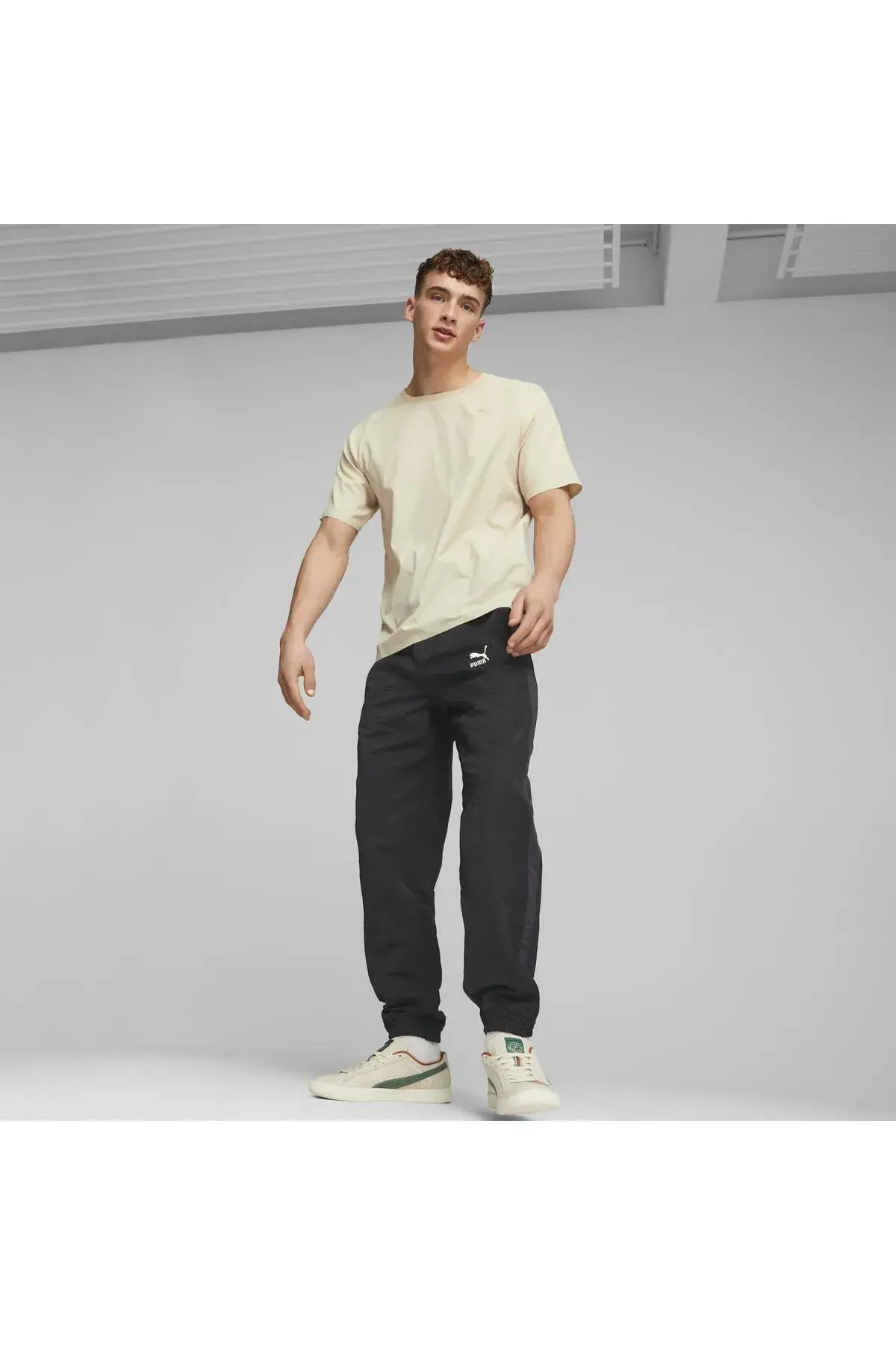 Puma LUXE SPORT T7 Woven AOP Pants Siyah Erkek Eşofman Altı