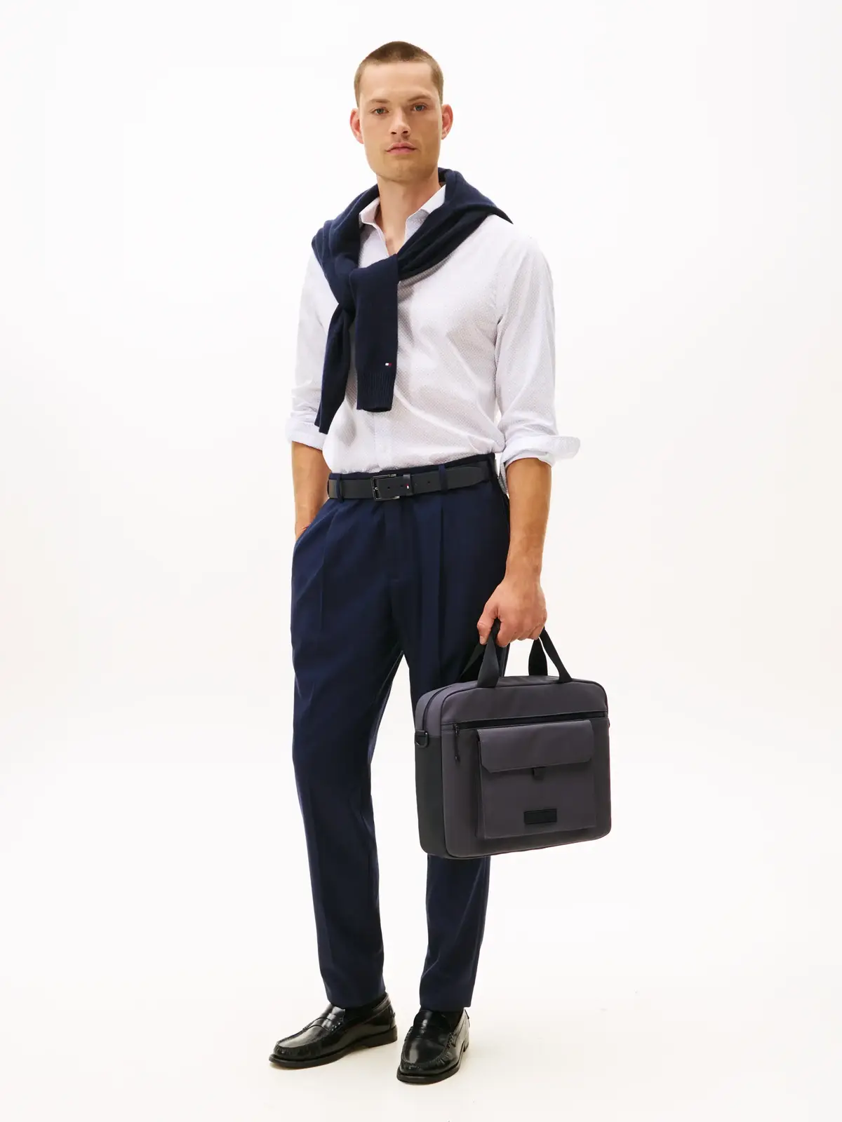 Tommy Hilfiger TH SEASONAL COMPUTER, PA7 Siyah Erkek Laptop Çantası