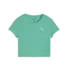 Puma WARDROBE ESS Baby Tee Yeşil Kadın T-Shirt