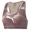 Puma Mid 4Keeps Graphic Bra Pm Kahverengi Kadın Spor Sütyeni/Bra