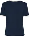 Tommy Hilfiger REG MONOTYPE STRIPE, C1G Lacivert Kadın T-Shirt & Polo