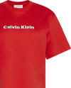 Calvin Klein SS 2 TONE 3D EMBROIDERY LOGO TEE Kırmızı Kadın T-Shirt Calvin Klein SS 2 TONE 3D EMBROIDERY LOGO TEE Kırmızı Kadın T-Shirt