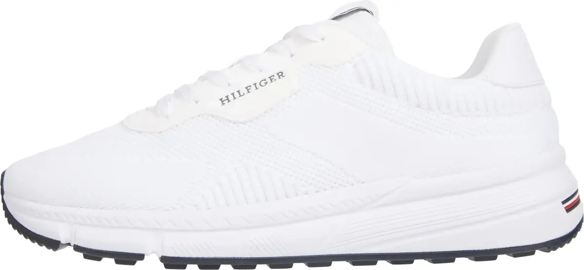 Tommy Hilfiger LIGHTWEIGHT RWB KNIT, YBS Beyaz Erkek Spor Ayakkabı & Sneaker