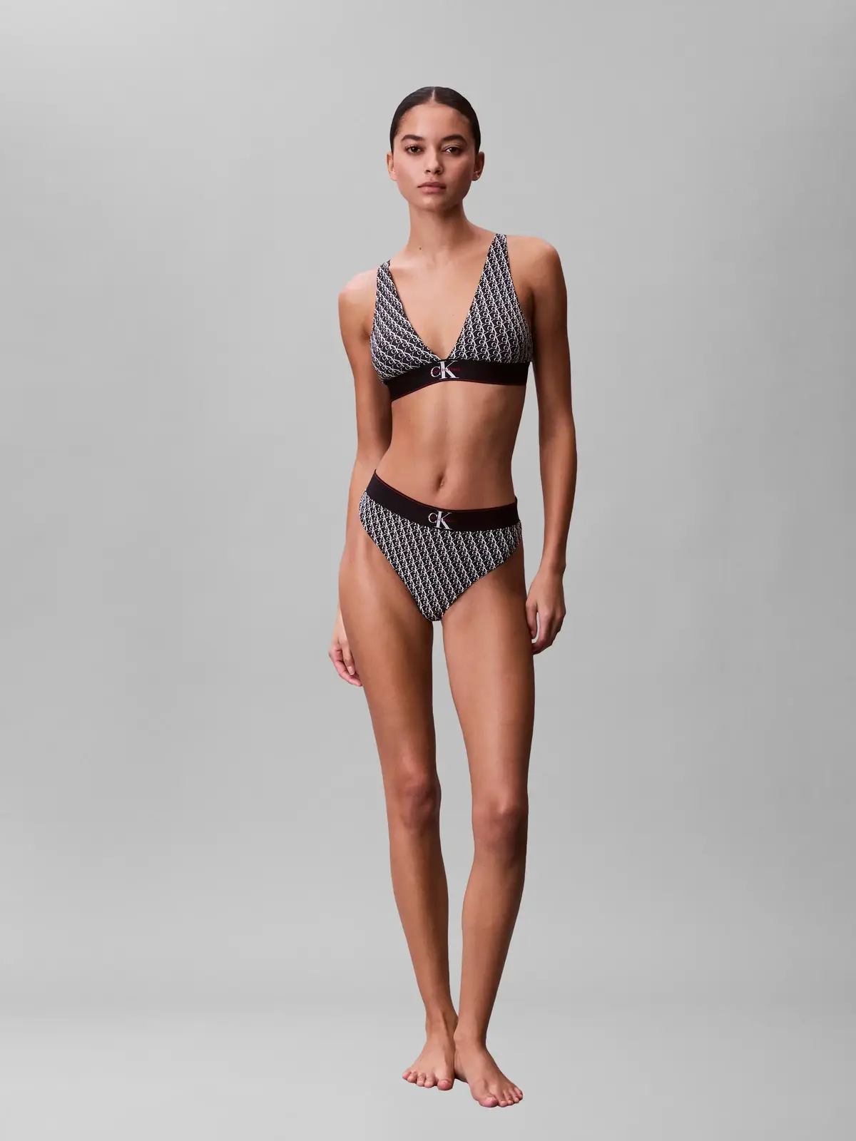 Calvin Klein THONG Siyah CK Logolu Tanga