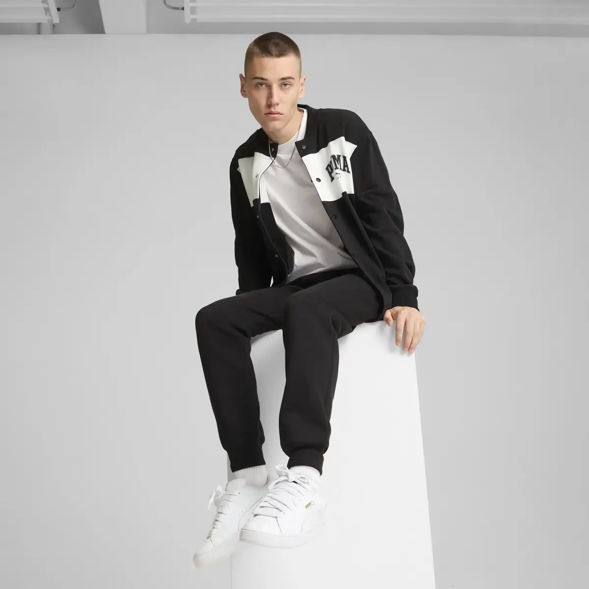 Puma SQUAD Bomber Jacket Siyah Erkek Sweatshirt