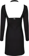 Calvin Klein DOUBLE LAYER MILANO Kadın Siyah Elbise