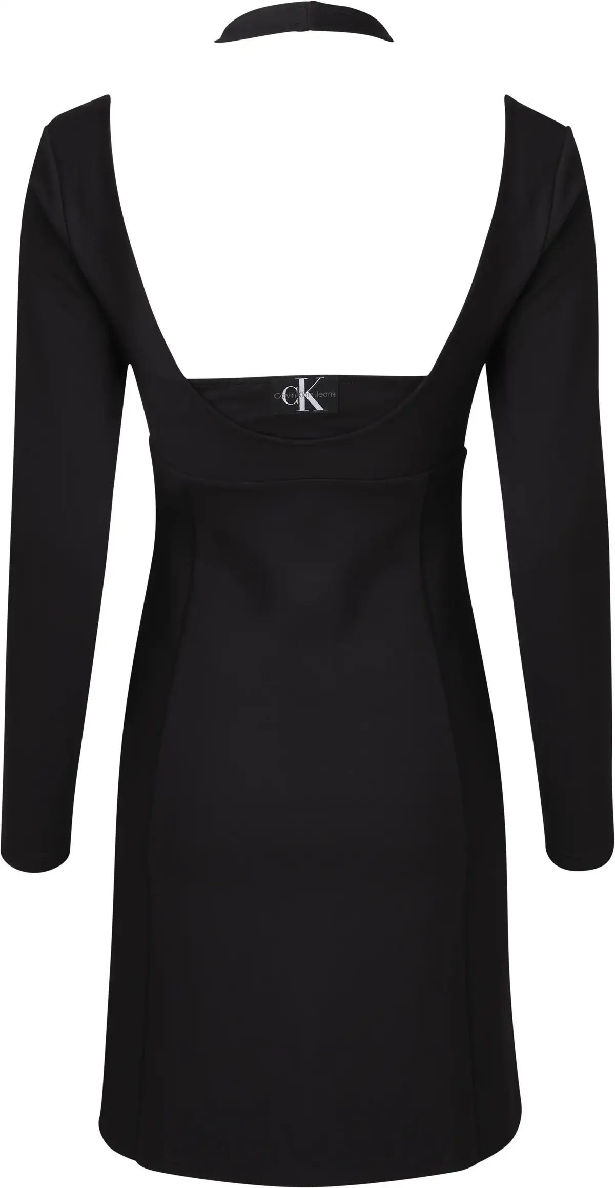 Calvin Klein DOUBLE LAYER MILANO Kadın Siyah Elbise